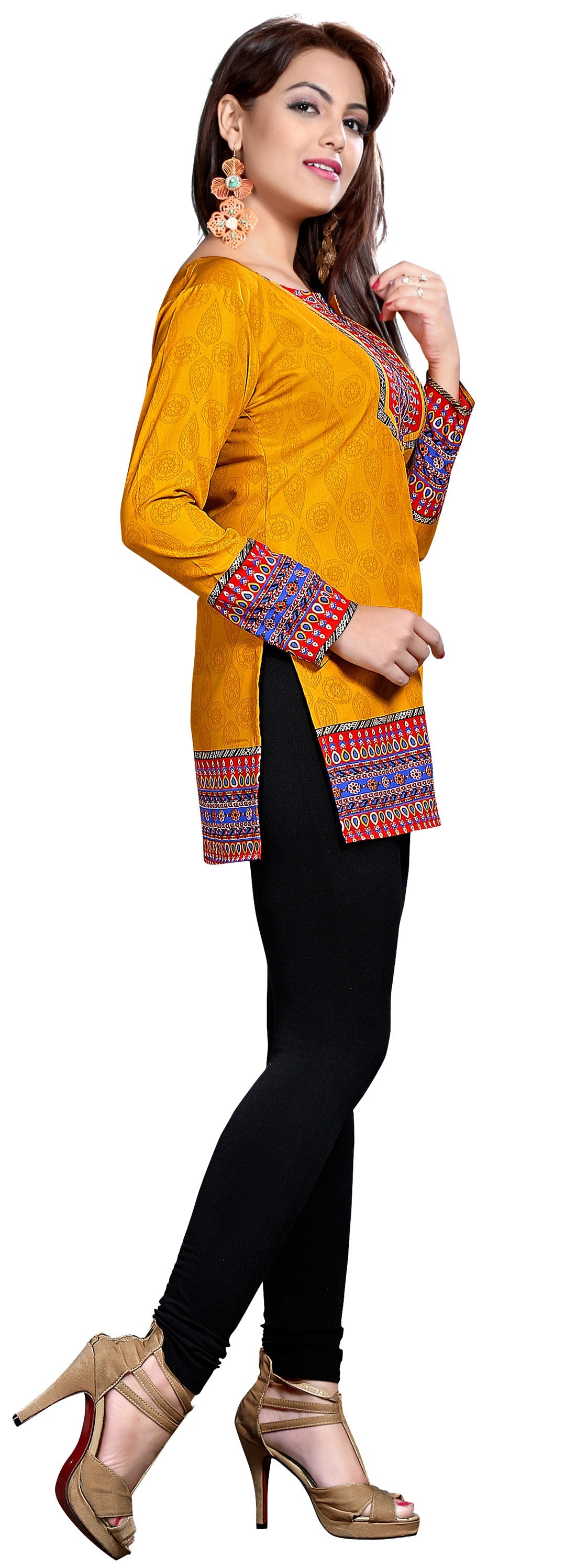 Yellow Indian kurti for women