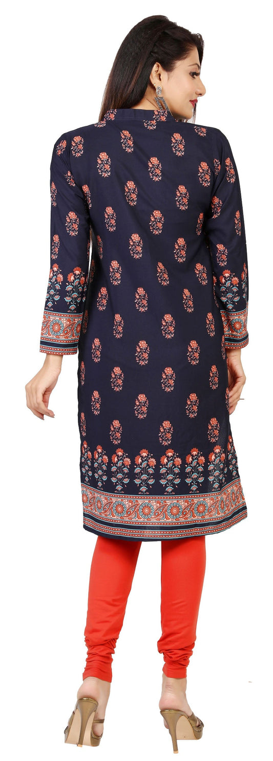 Blue long Kurti