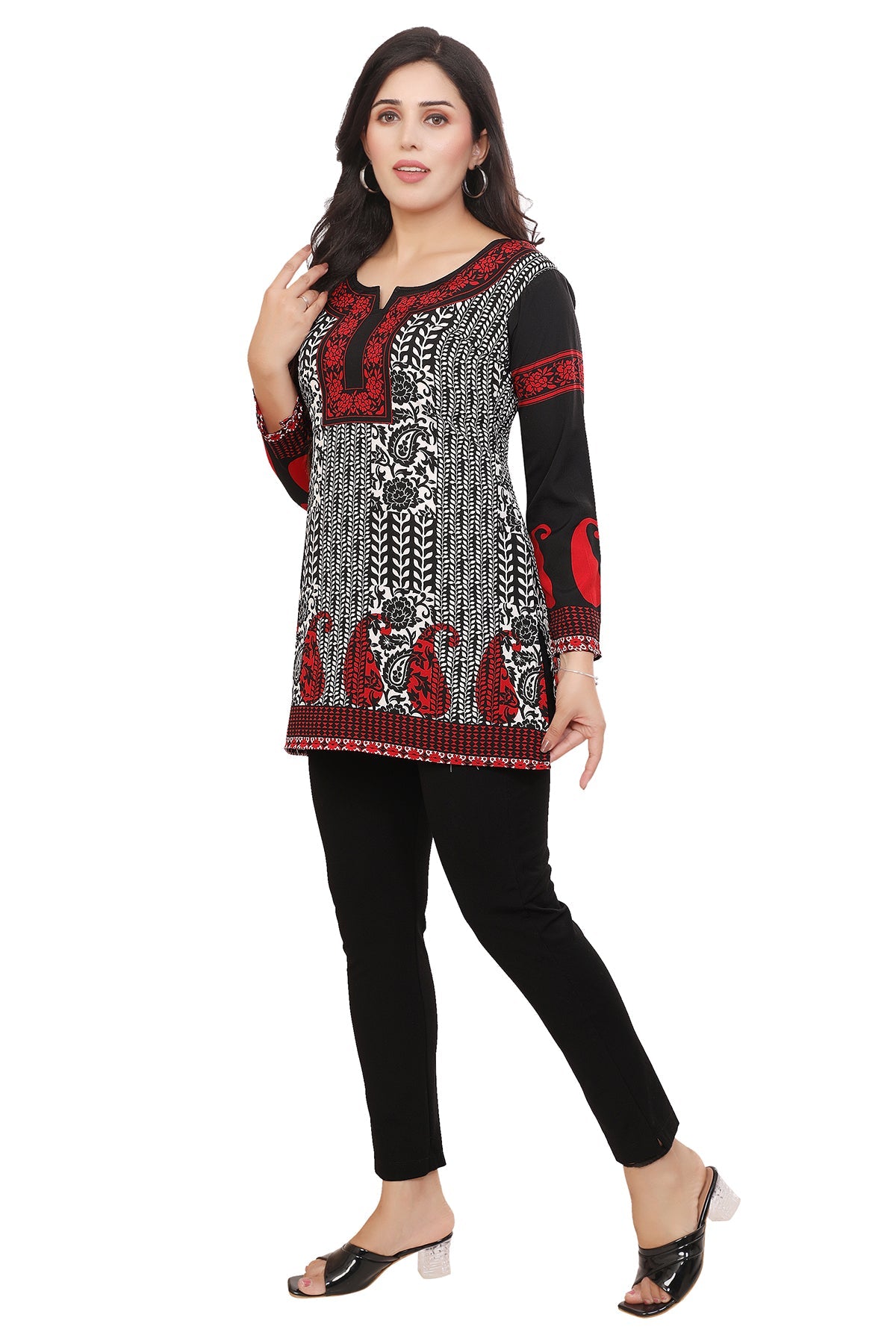 Black-red Kurti