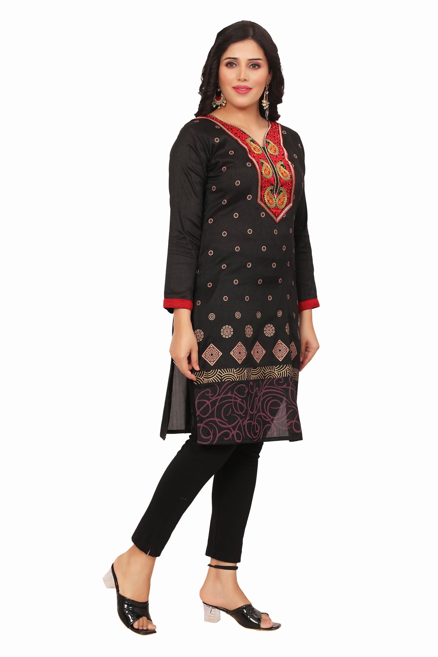 Black Kurta Top