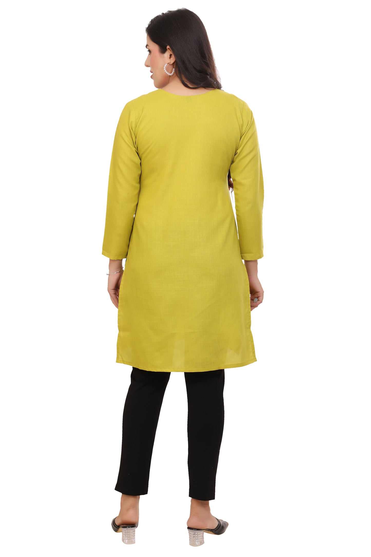 Mustard kurta for women