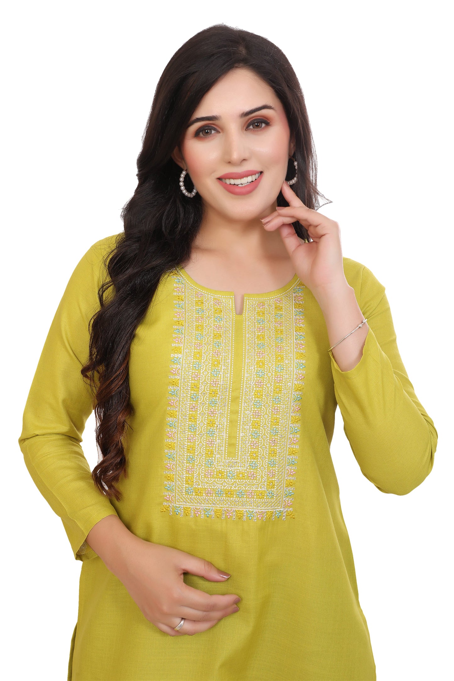 Mustard kurta for women