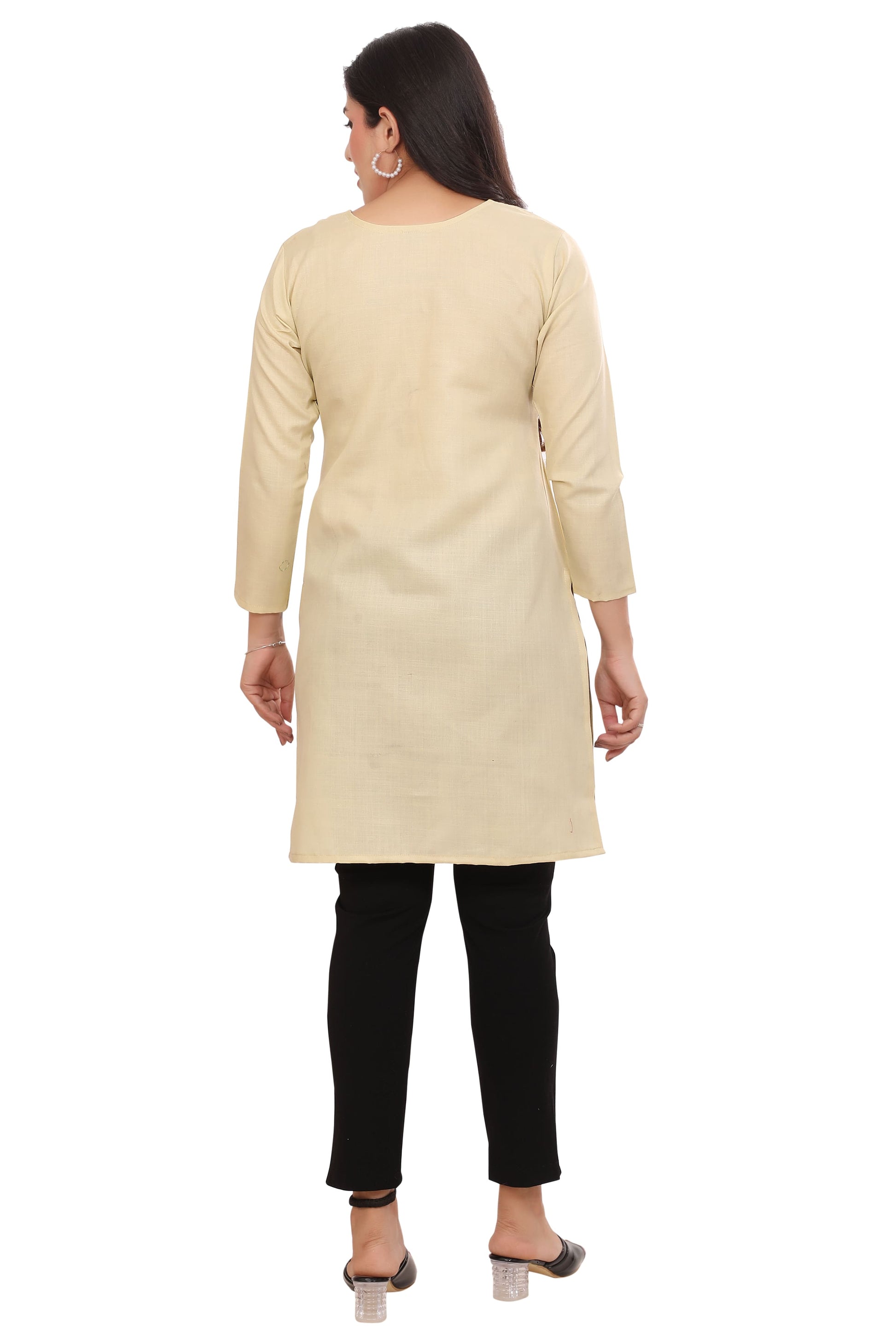 Beige kurta for women