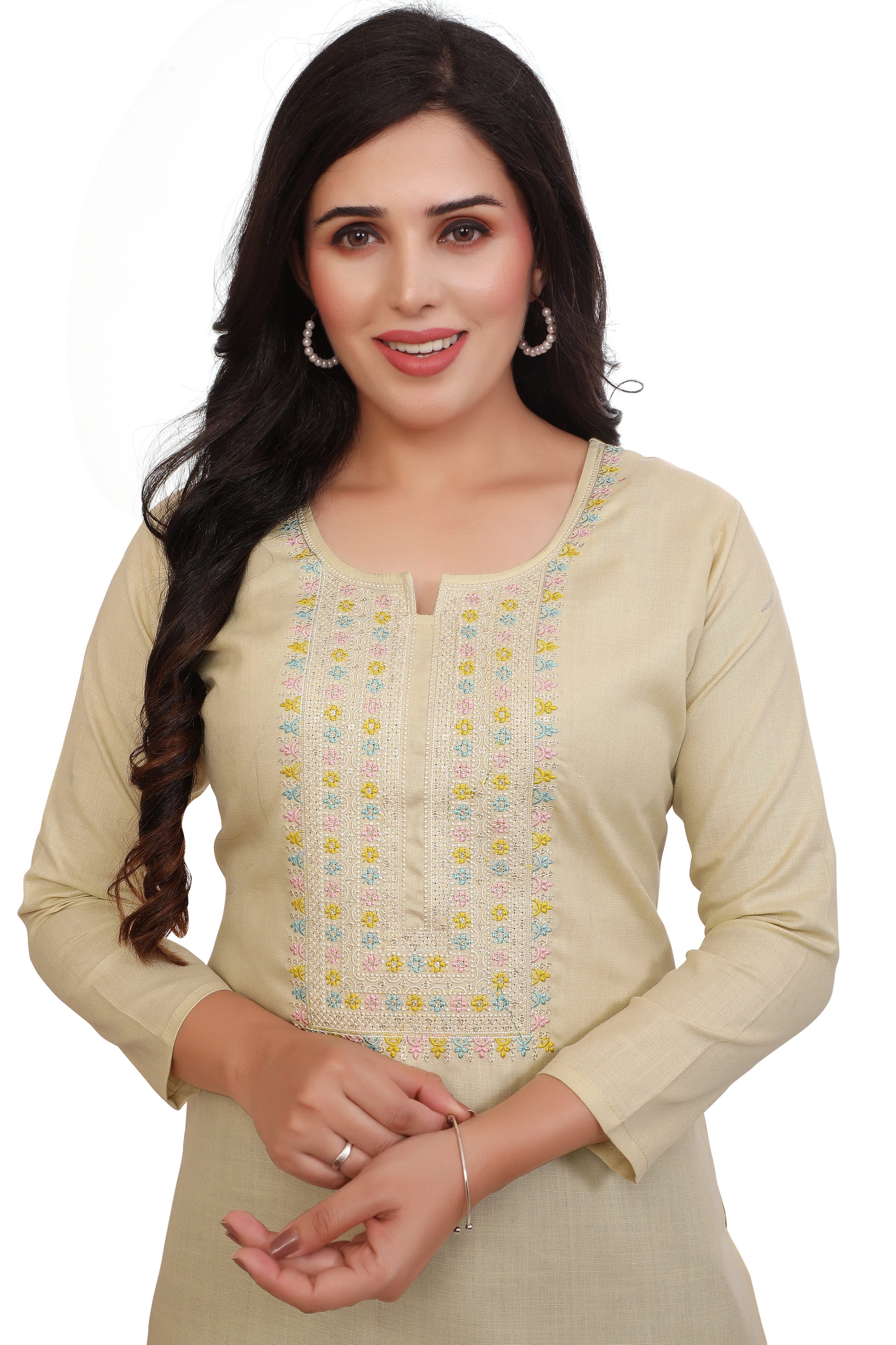 Beige kurta for women