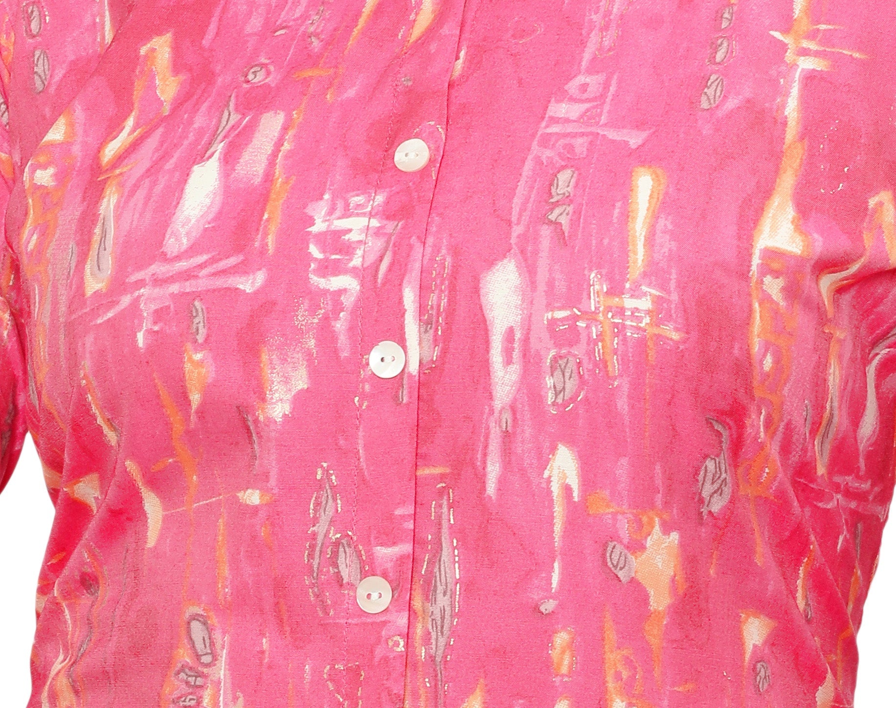 Pink short cotton kurtis for women