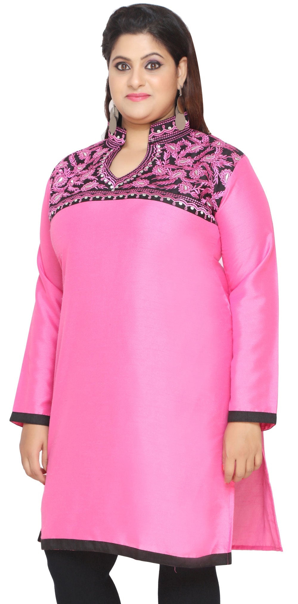 Pink plus size kurtis