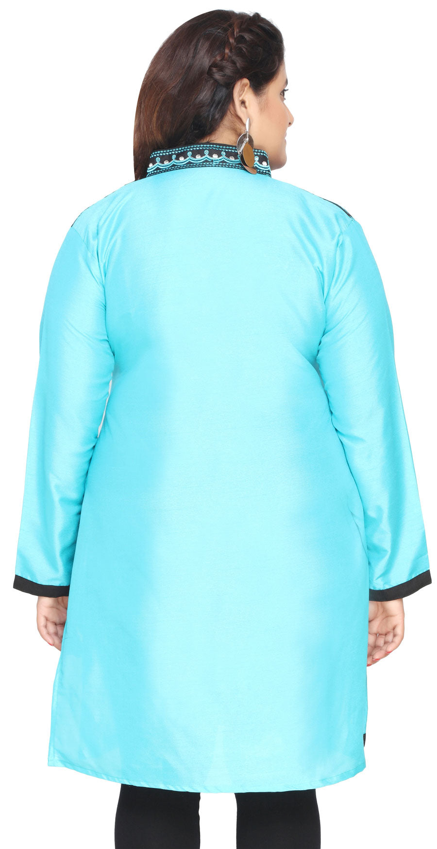 Turquoise  plus size kurti for women
