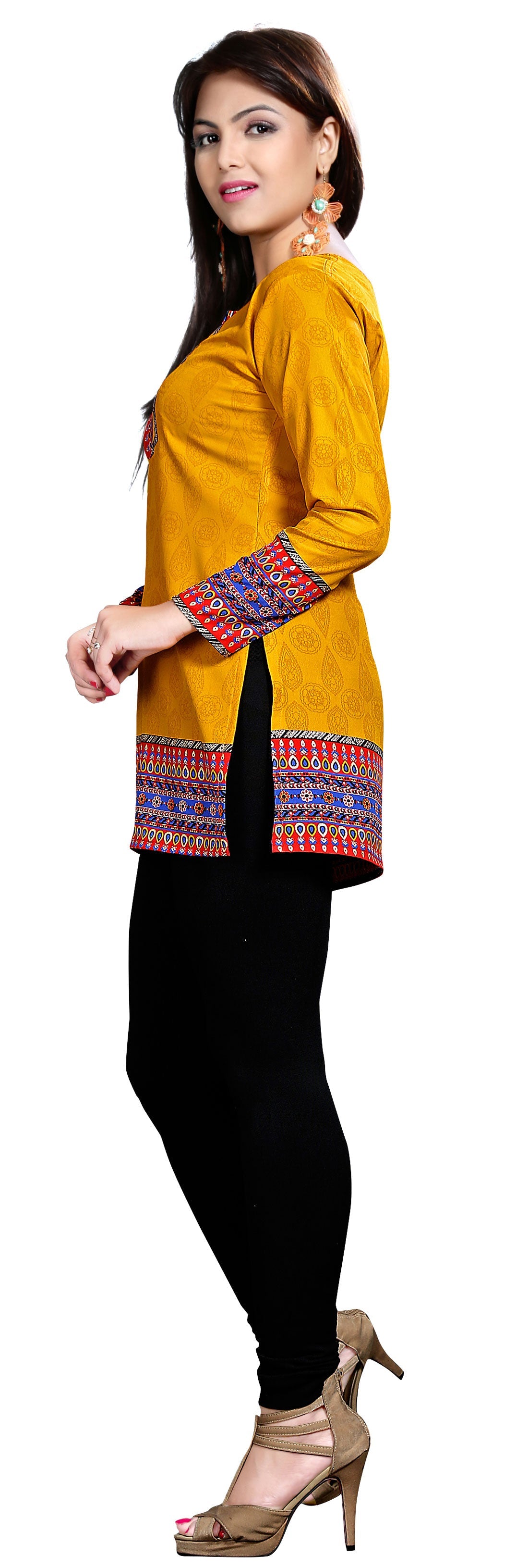 Yellow Indian kurti for women