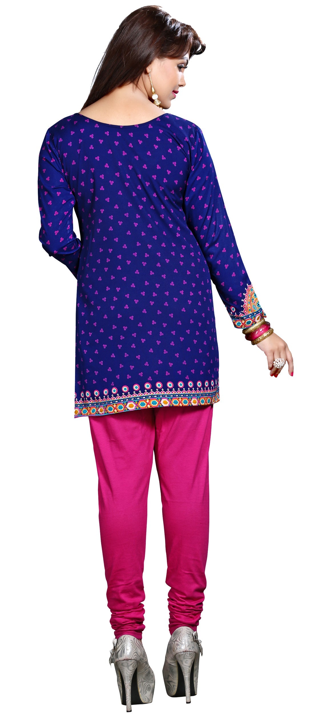 Blue short kurta from India