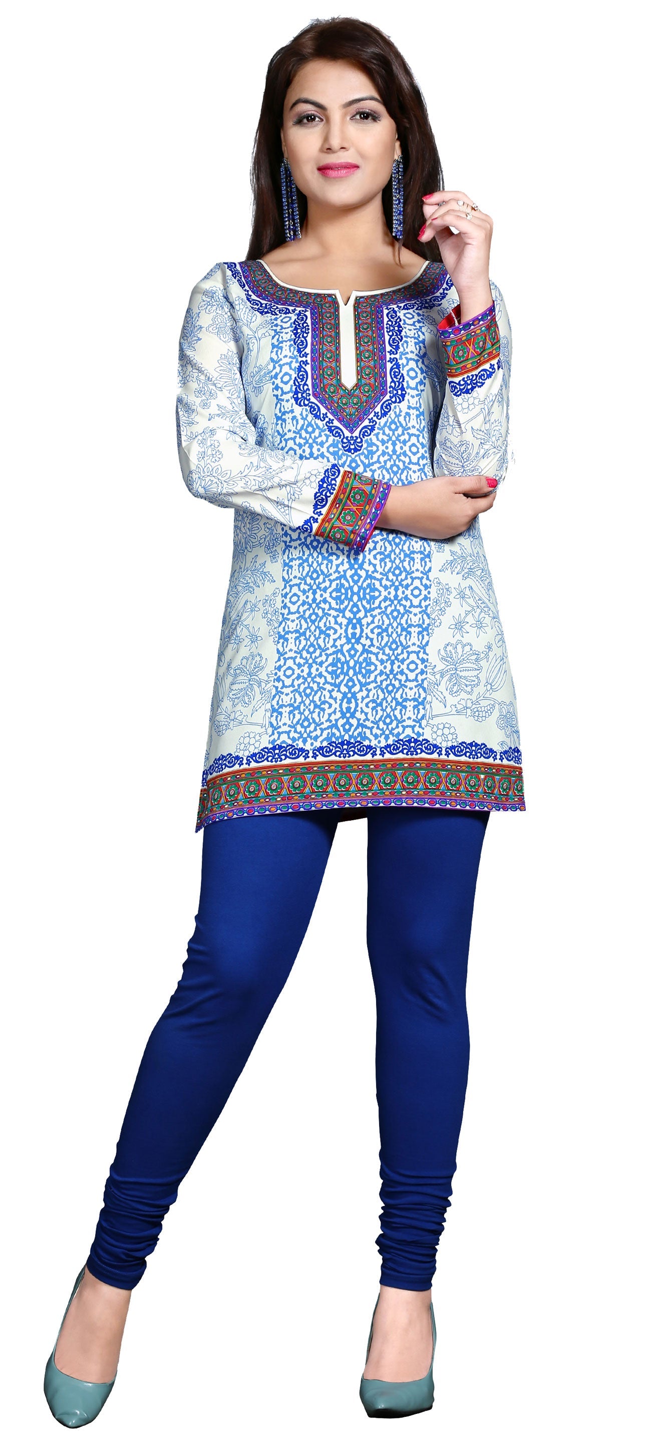 White short kurta for women