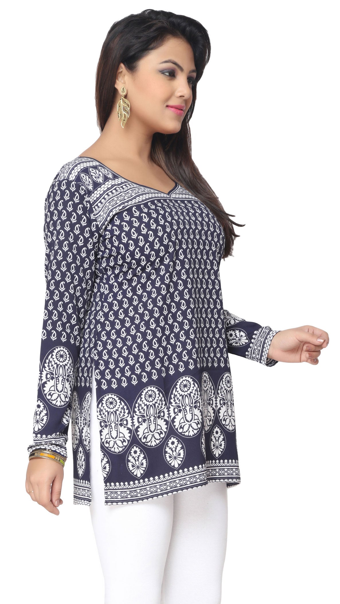 Blue Indian kurtis for women