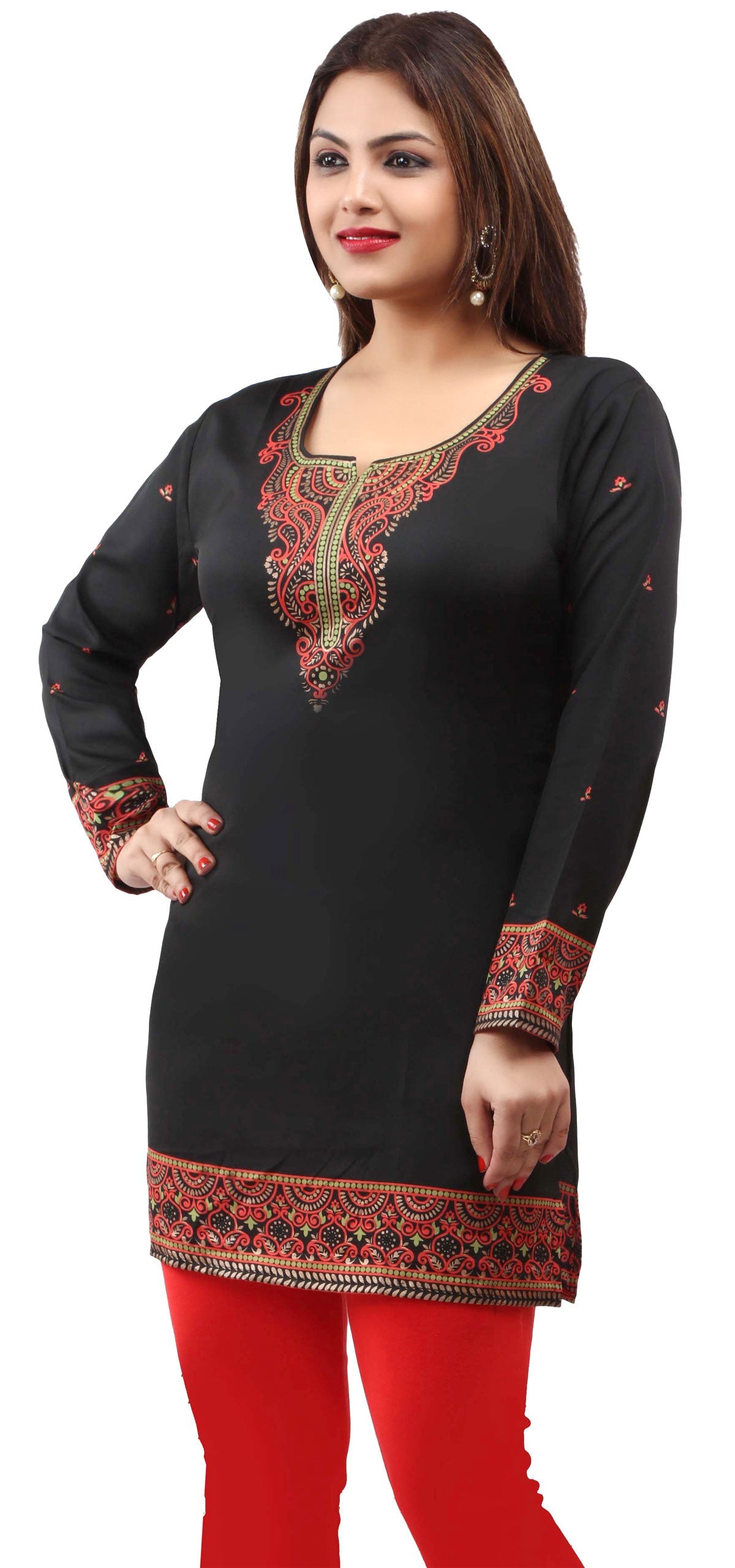 Black kurta for women