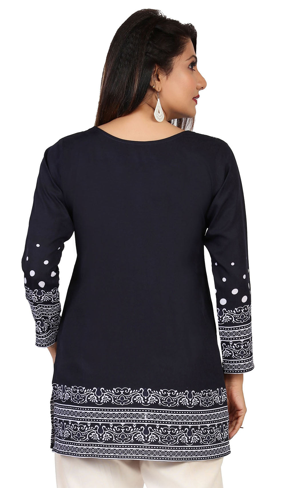 Blue short kurti for women