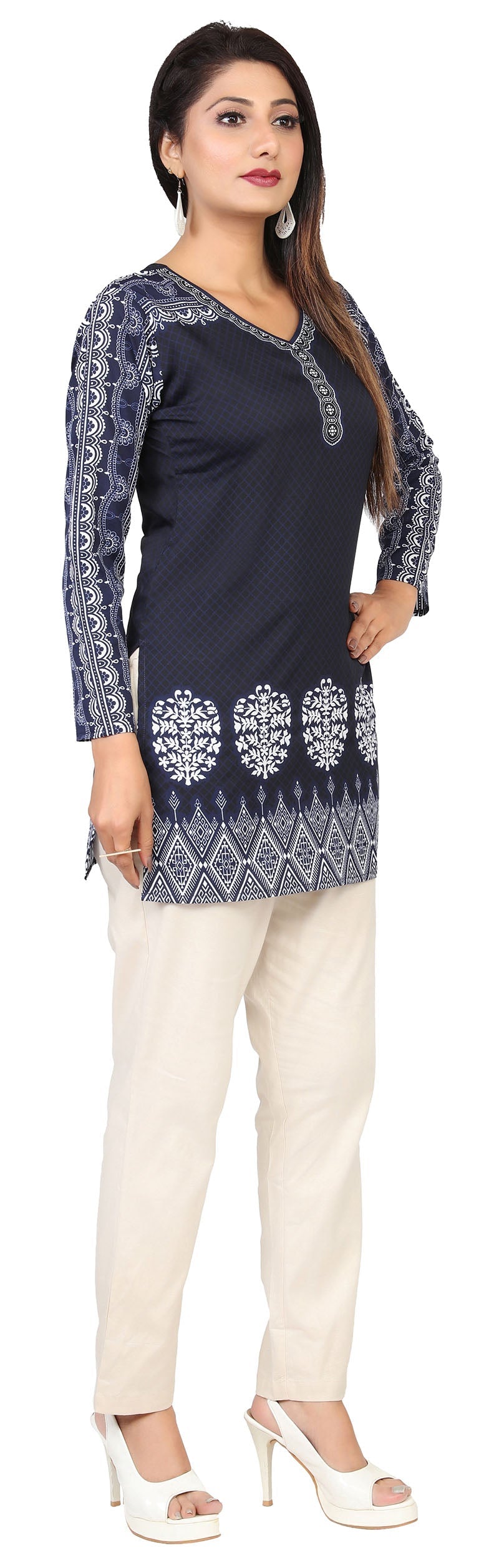 Blue Indian kurtis for women