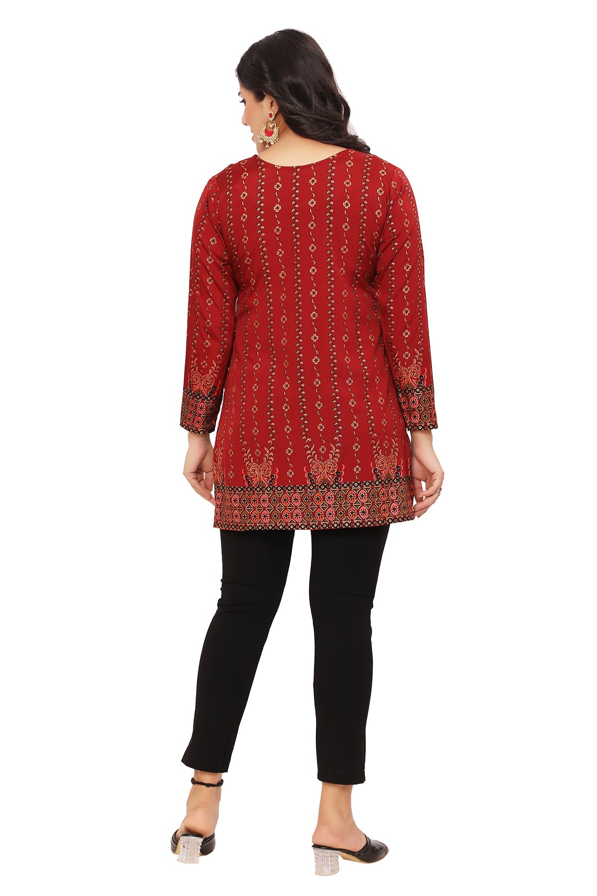 Maroon Short Kurta