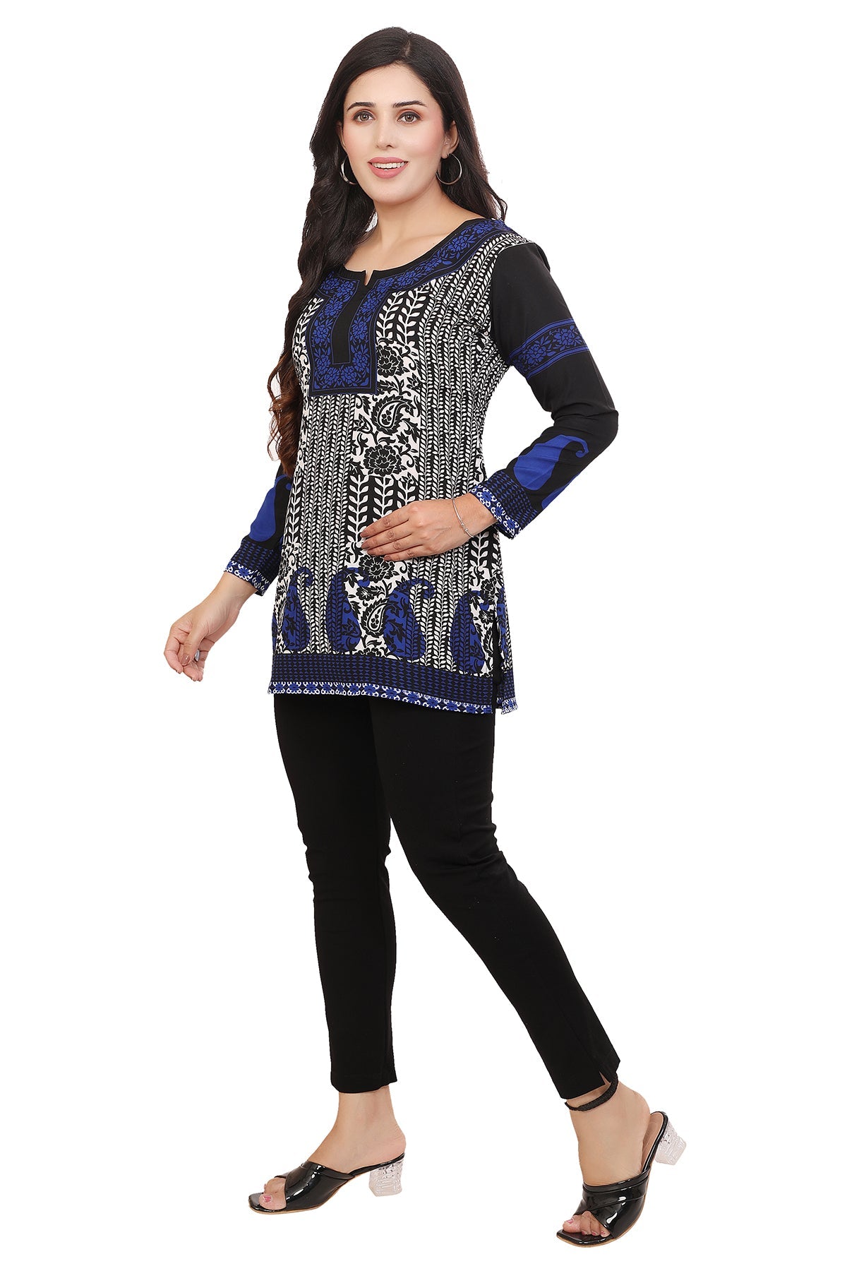 Black-Blue Kurti