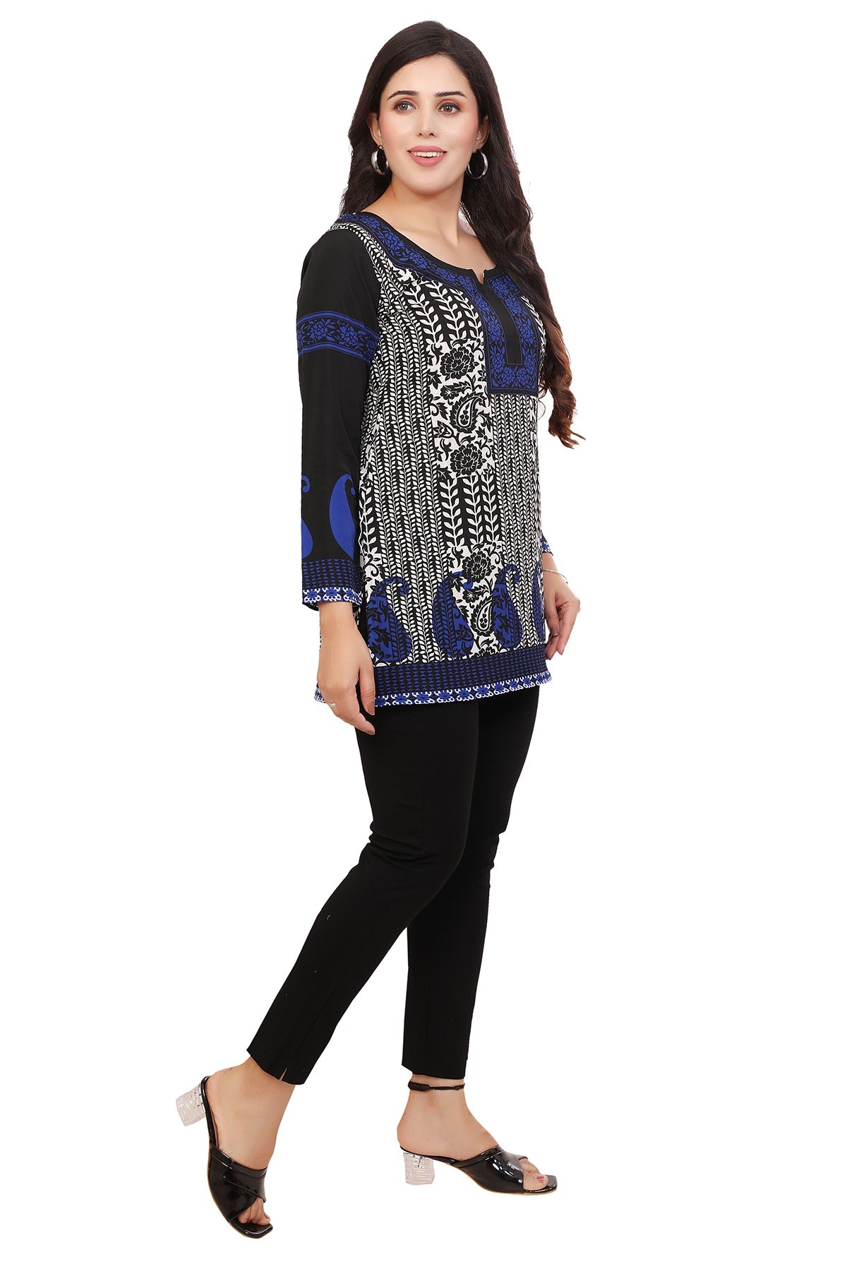 Black-Blue Kurti