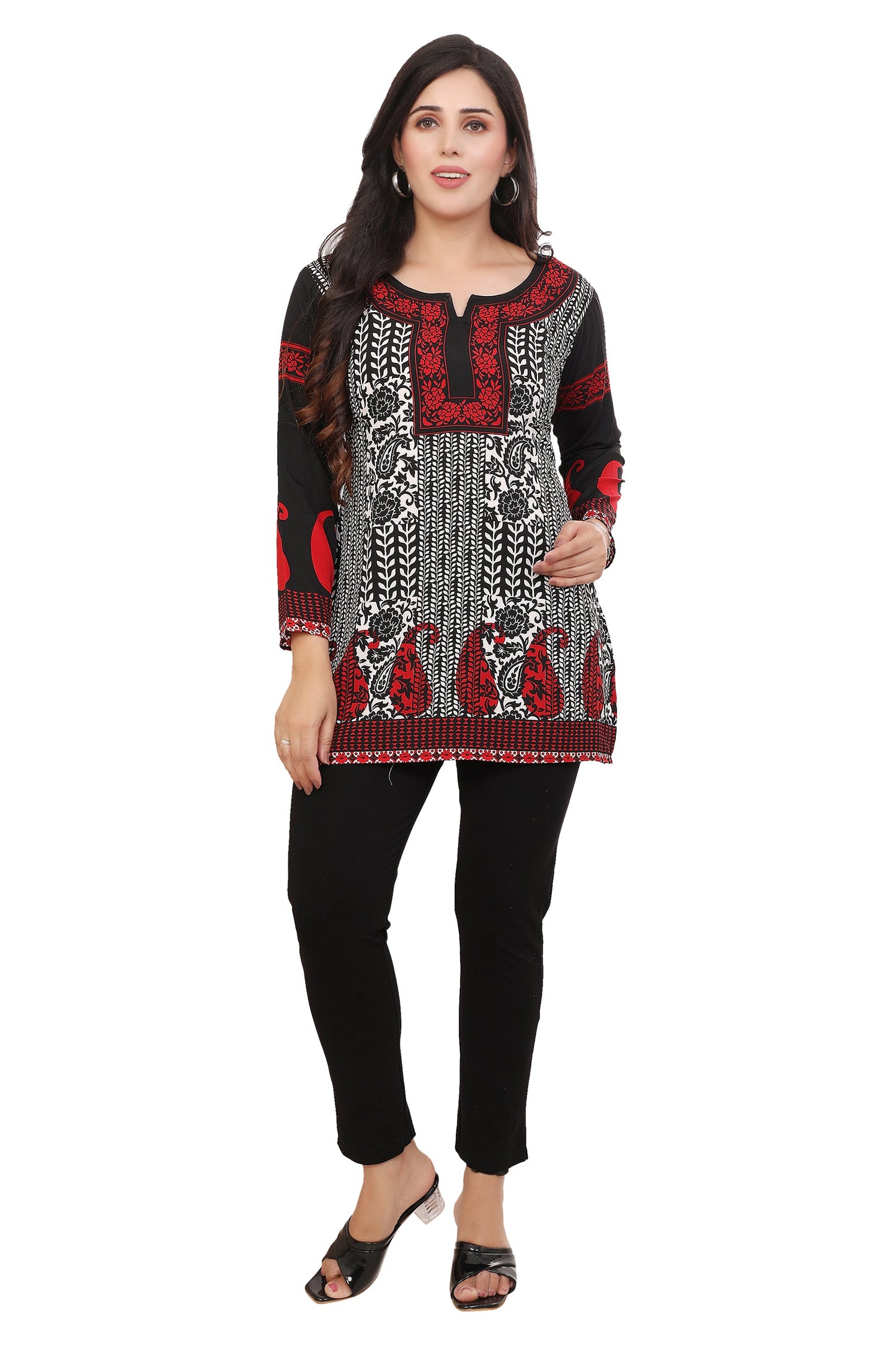 Black-red Kurti