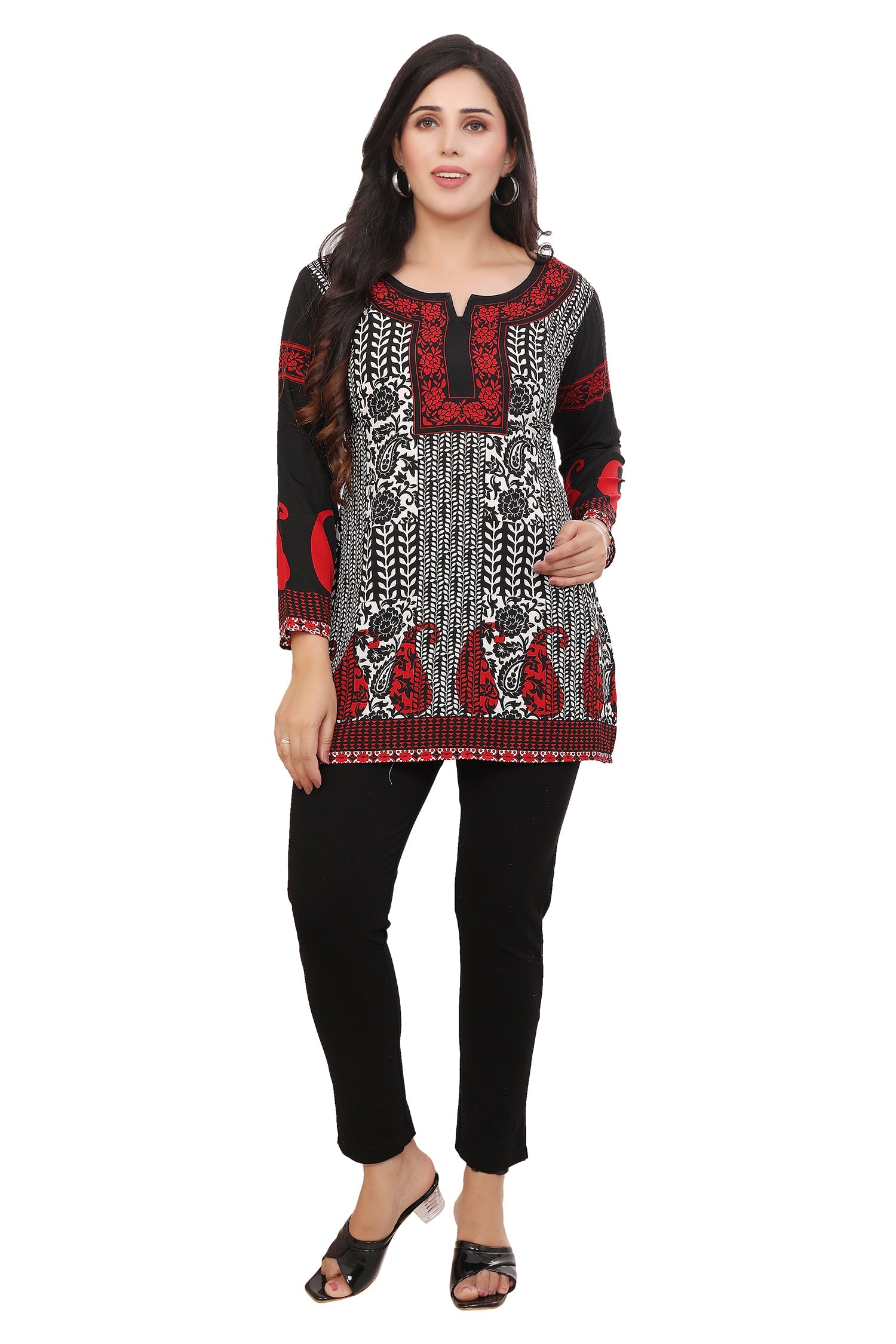 Black-red Kurti