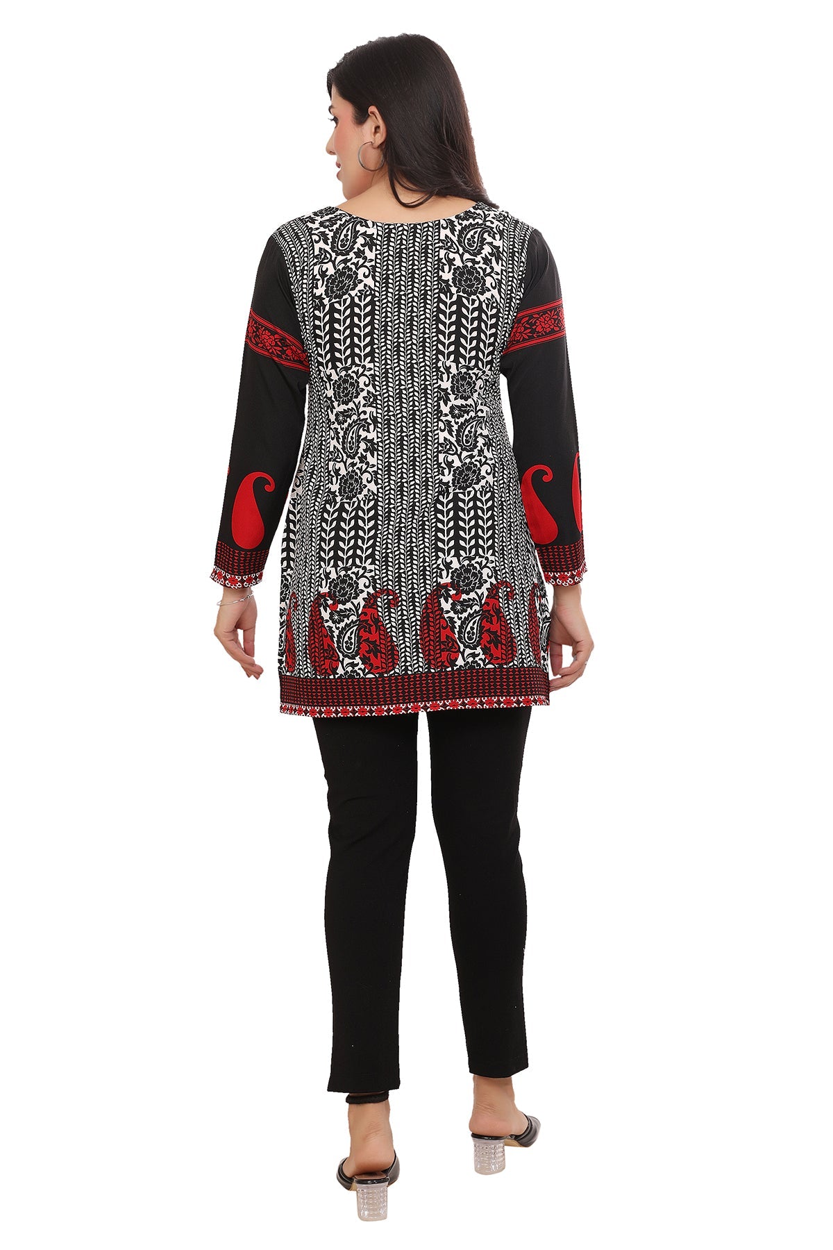Black-red Kurti