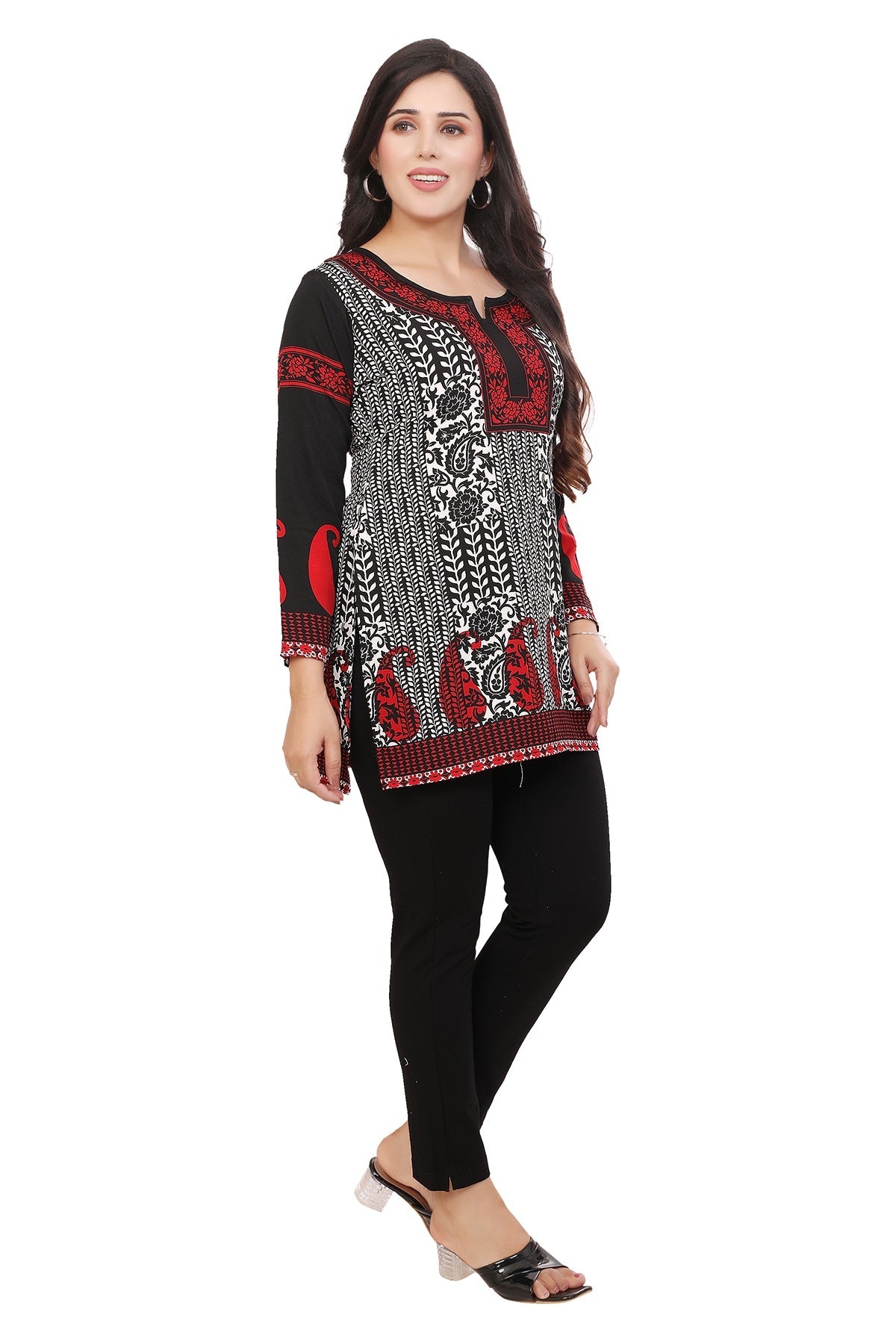 Black-red Kurti