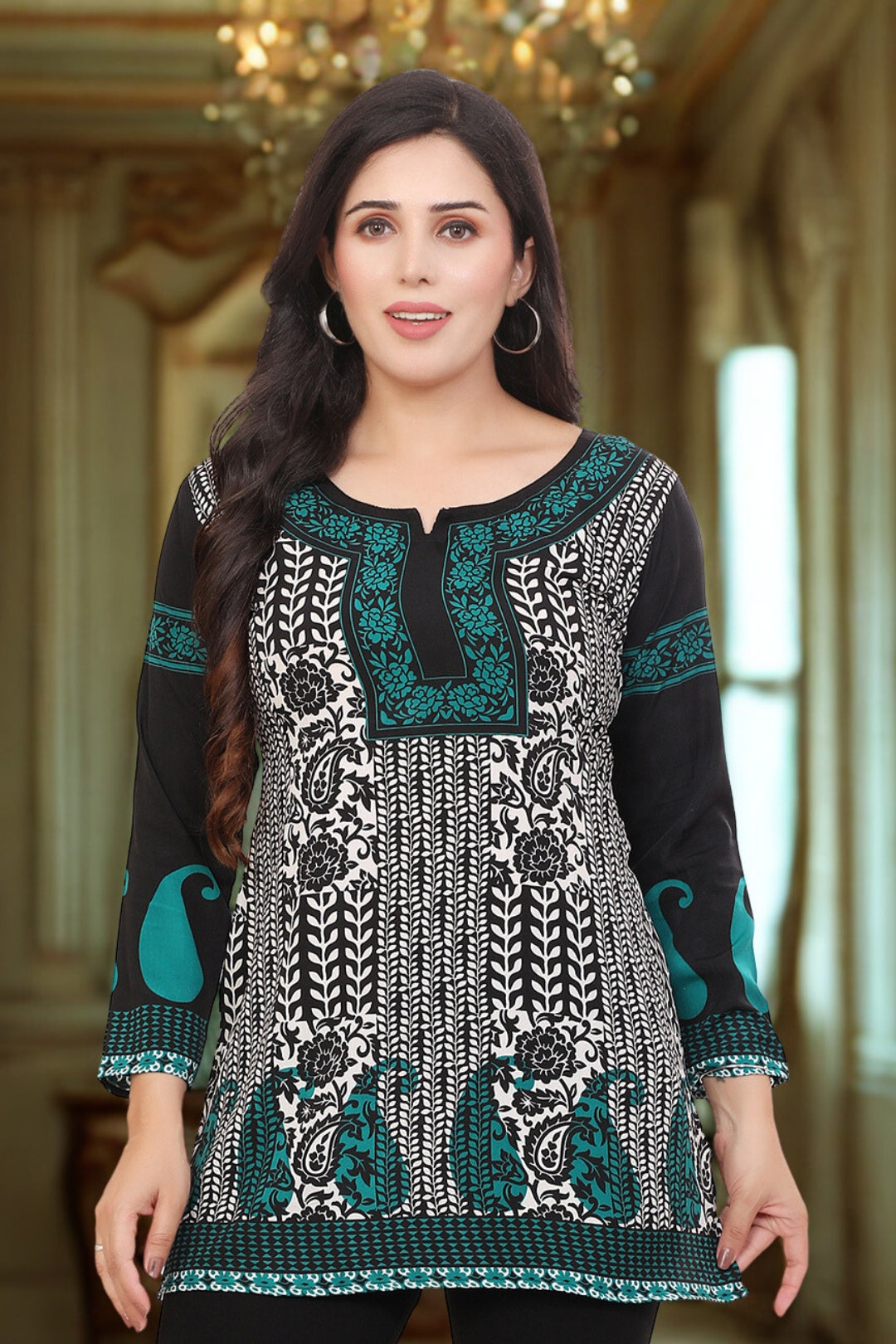 Short Kurtis for Women Online Elegant Black Tunics from India