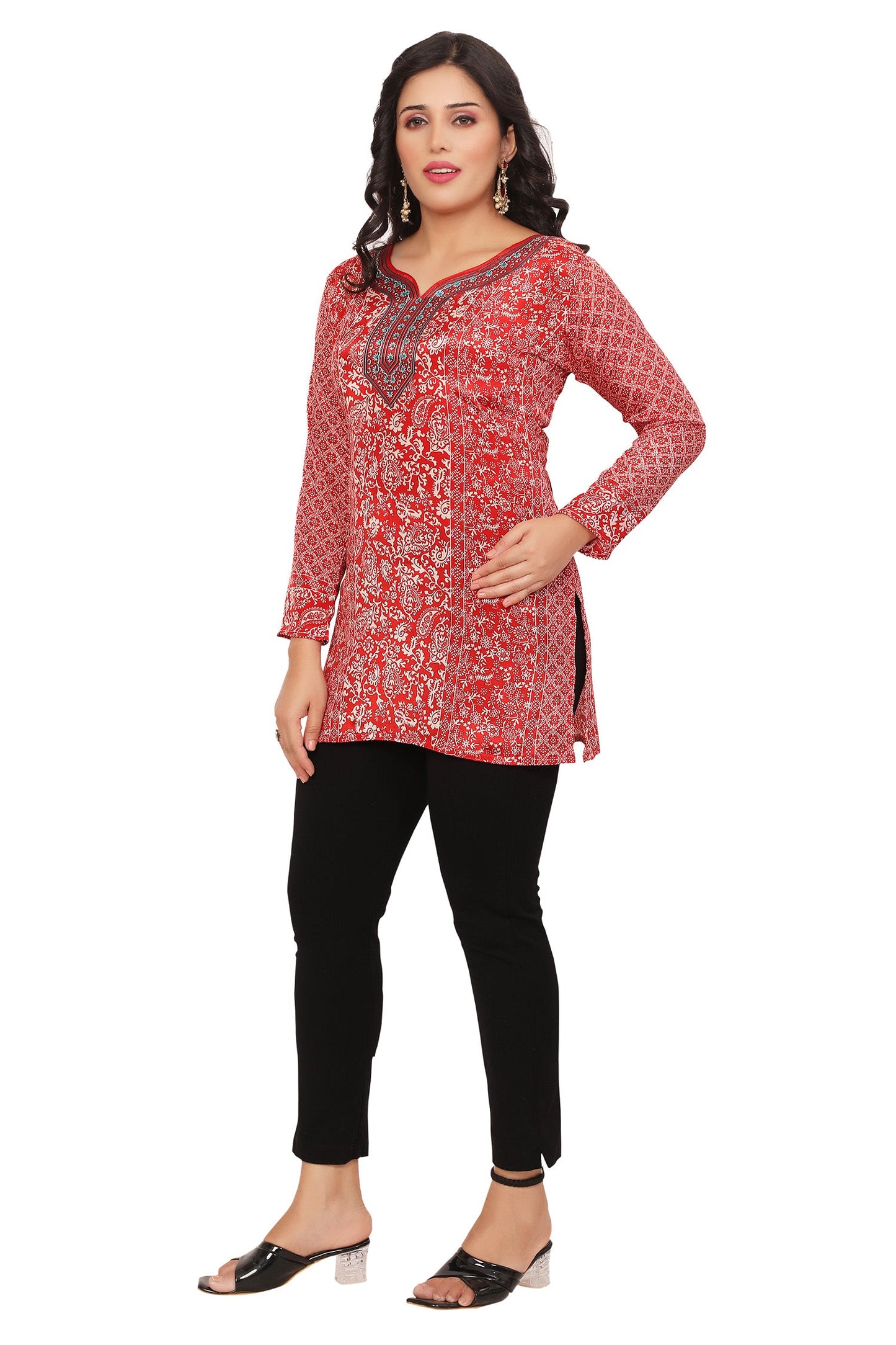 Red kurti for party wear