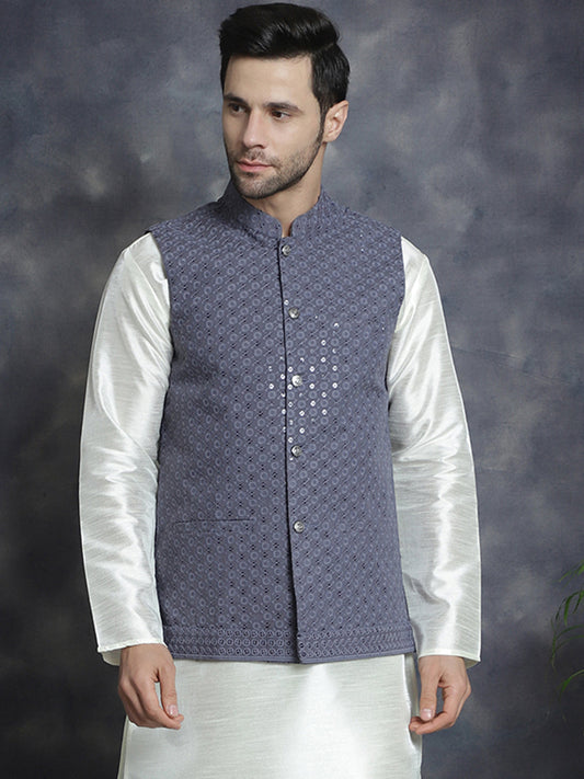 Grey Indian Vest for men