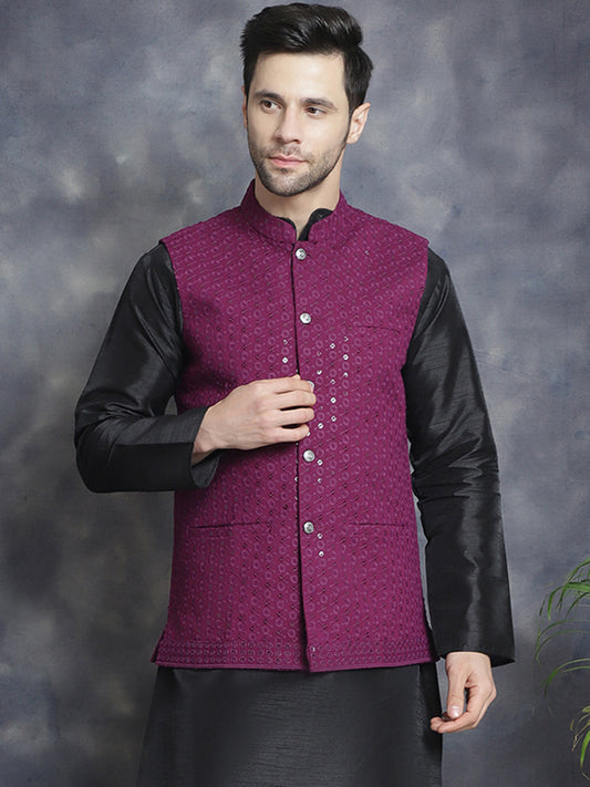 Purple Indian Vest for men